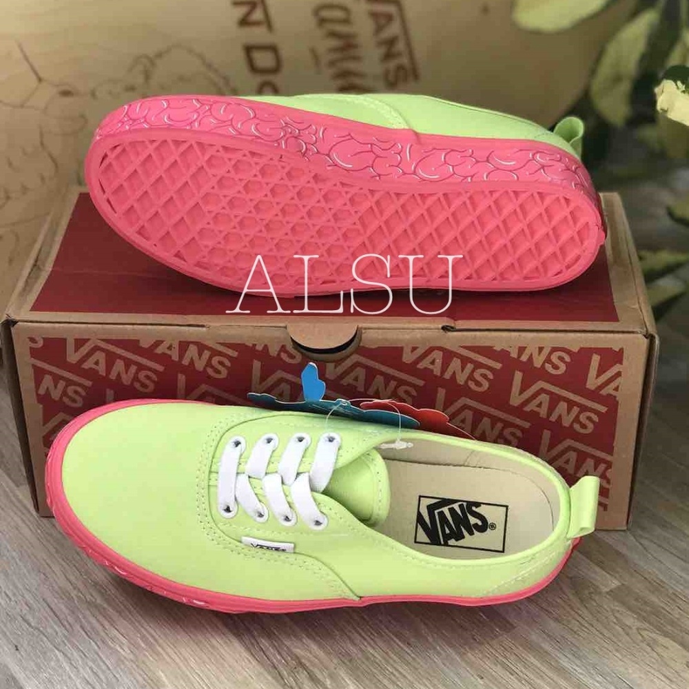 NWT VANS Authentic Elastic Brain Wall Green Kid’s - Picture 8 of 8